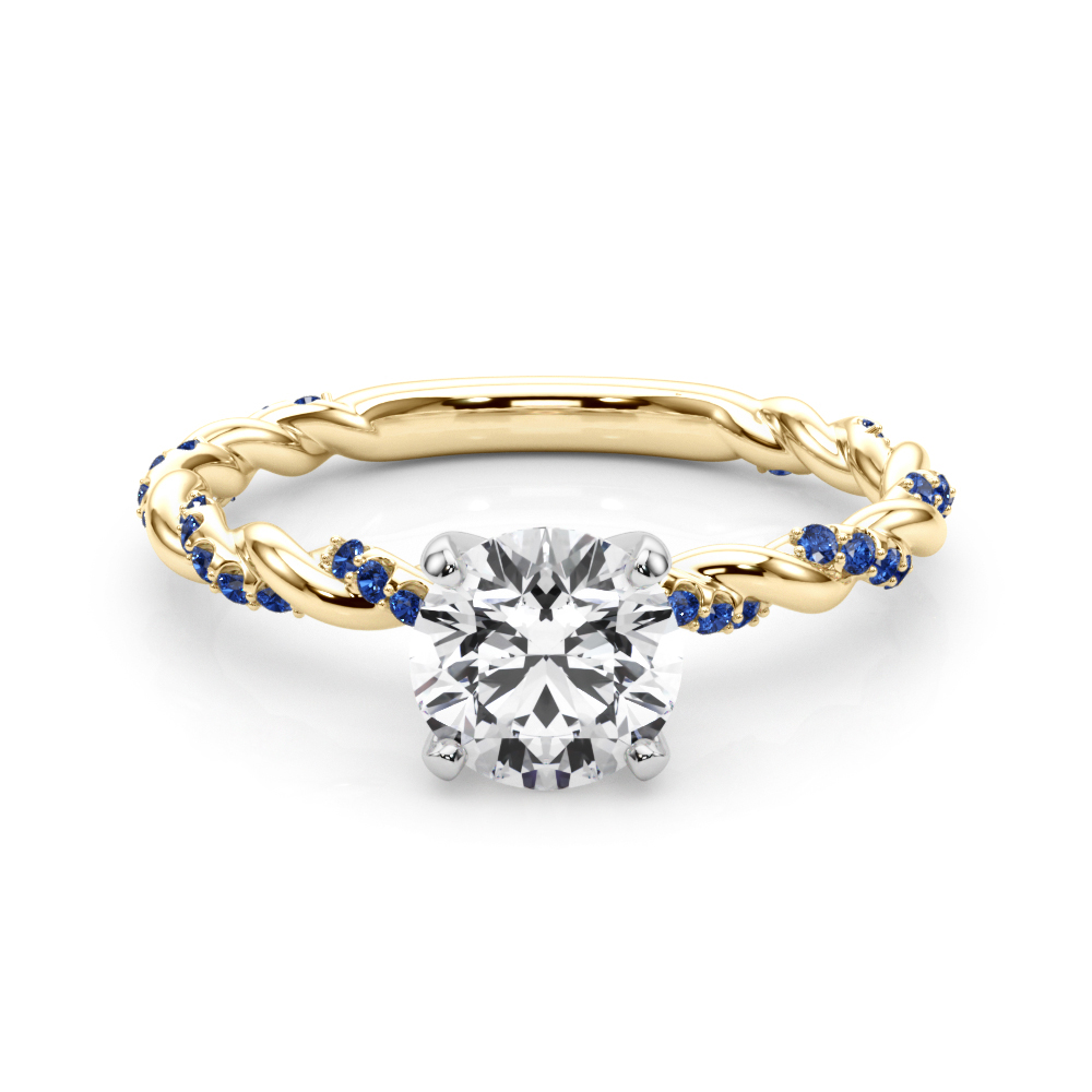 Freya Sapphire Twist Engagement Ring