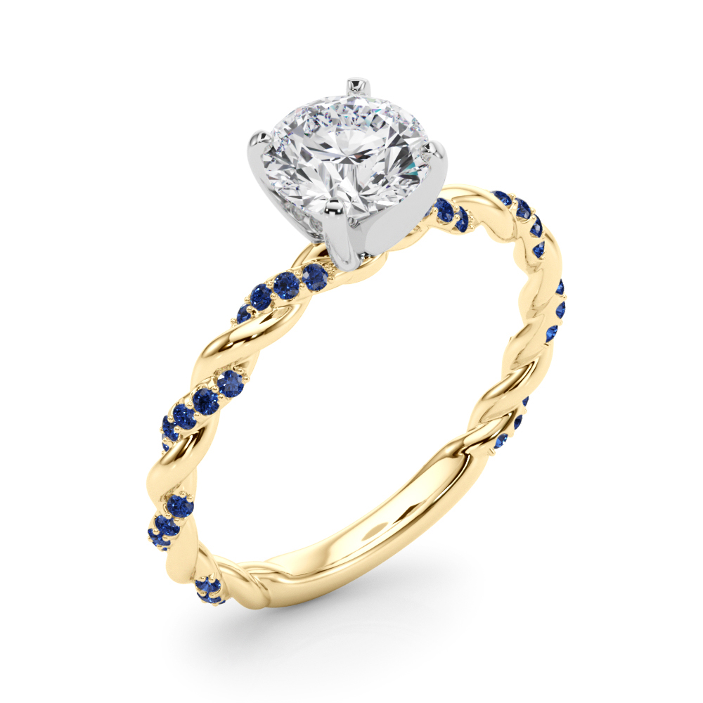 Freya Sapphire Twist Engagement Ring