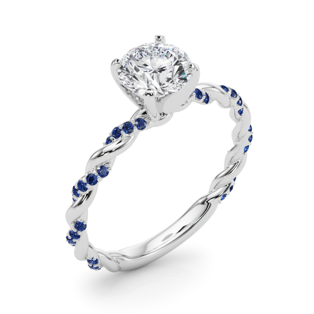 Freya Sapphire Twist Engagement Ring