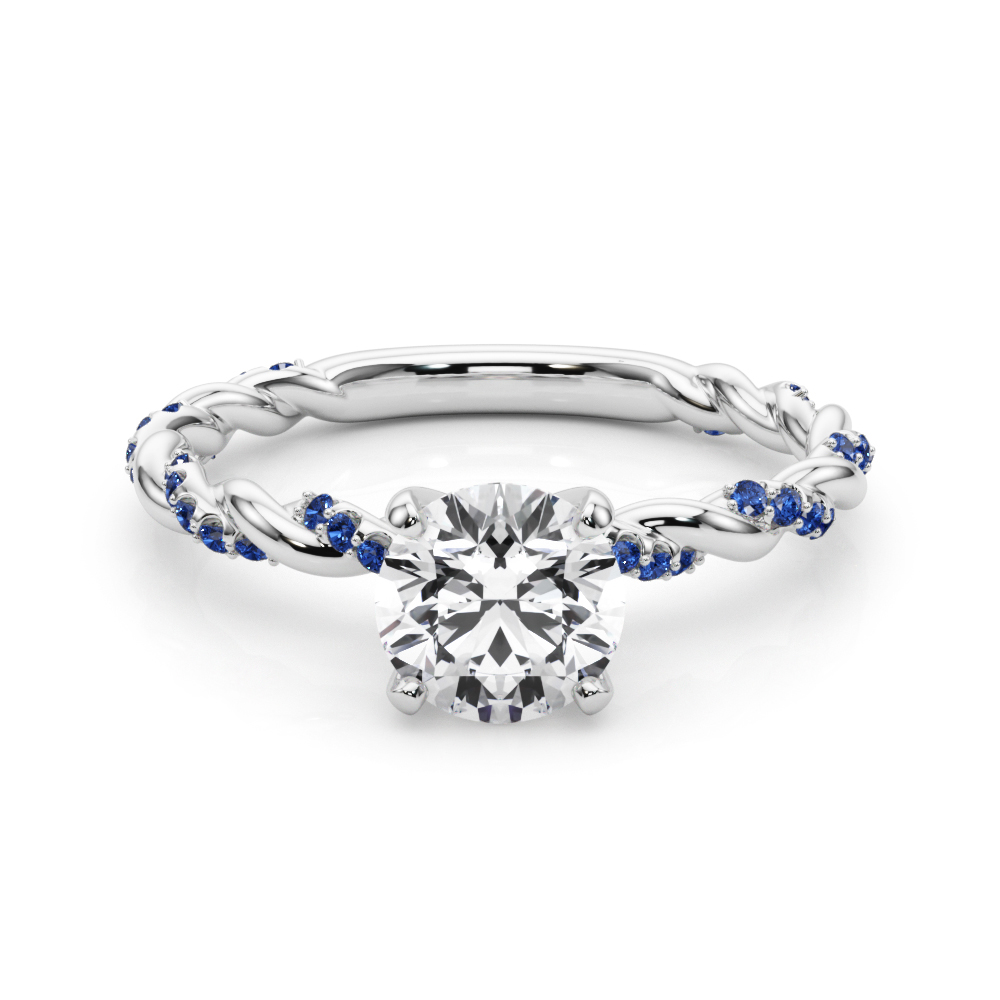 Freya Sapphire Twist Engagement Ring