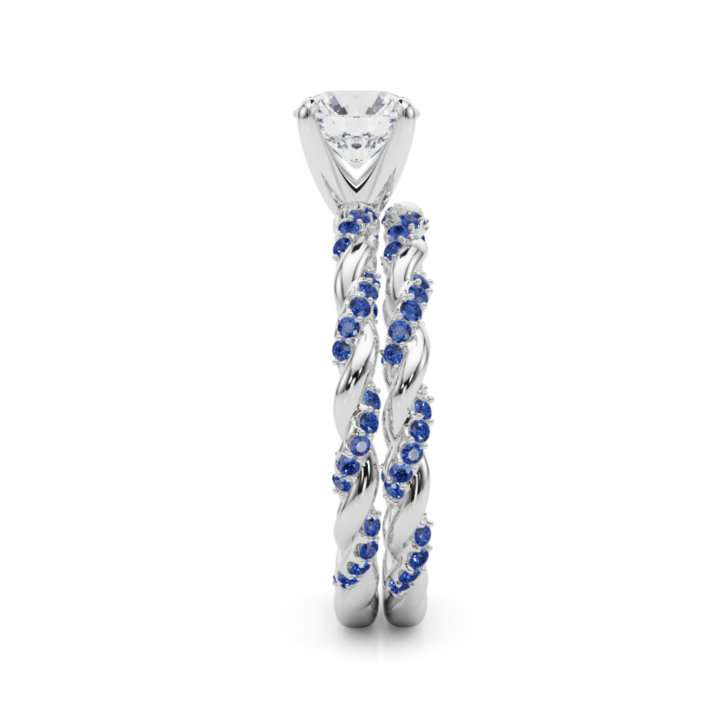 Freya Sapphire Twist Engagement Ring
