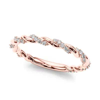 Freya Lab Diamond Twist Wedding Band