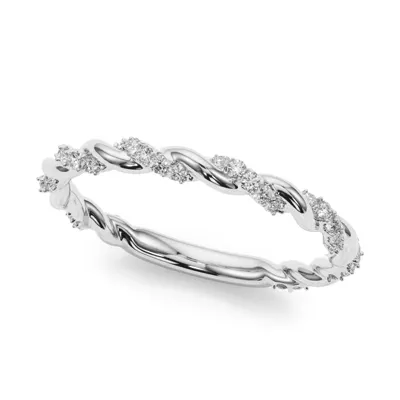 Freya Lab Diamond Twist Wedding Band