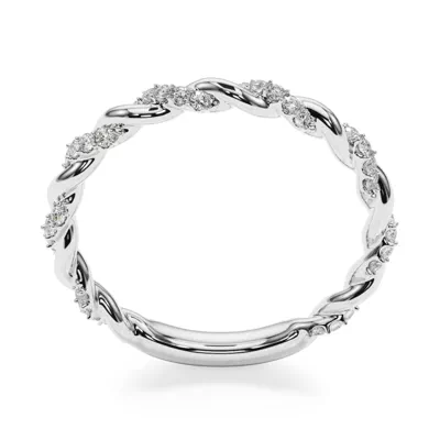 Freya Lab Diamond Twist Wedding Band
