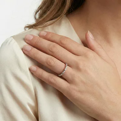 Freya Lab Diamond Twist Wedding Band
