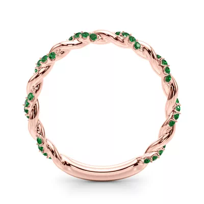 Freya Emerald Twist Band