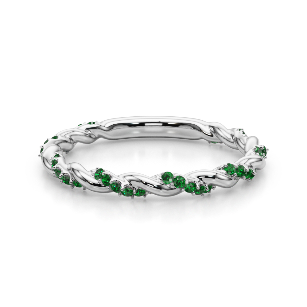 Freya Emerald Twist Band