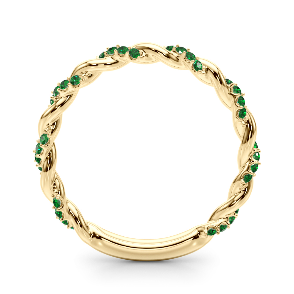Freya Emerald Twist Band