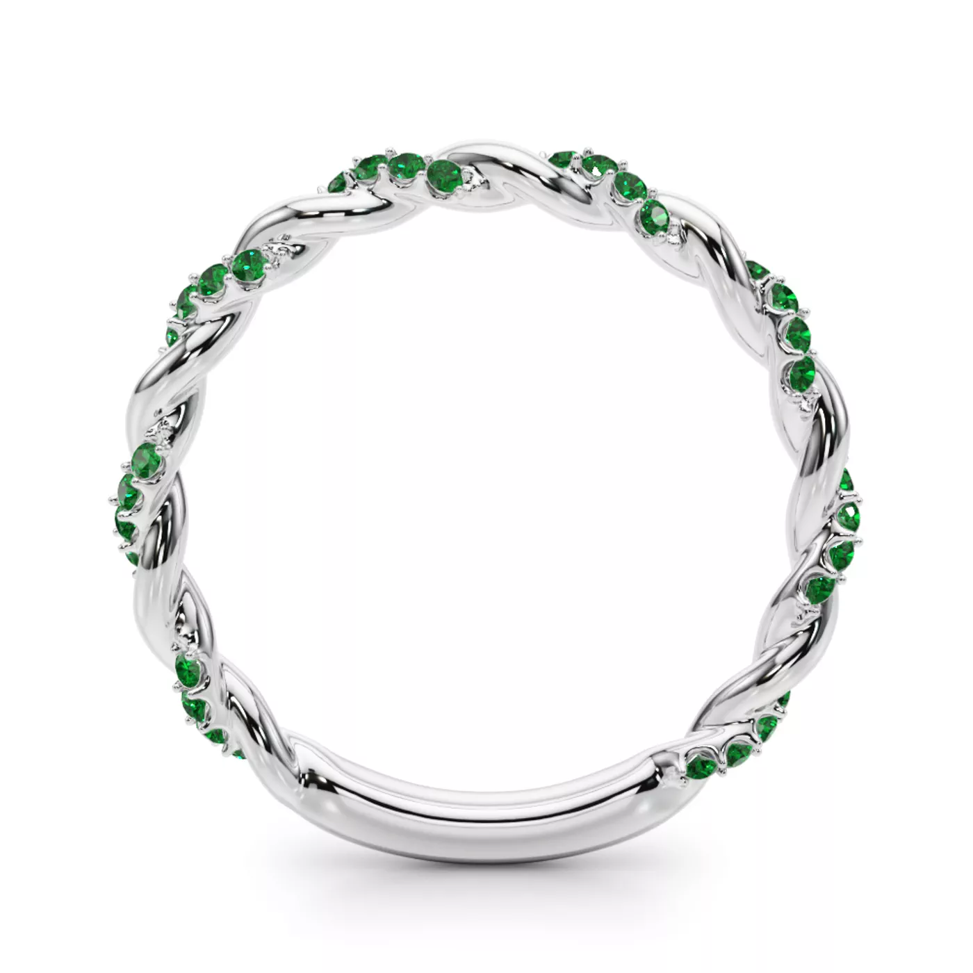 Freya Emerald Twist Band