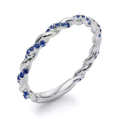 Freya Lab Sapphire Twist Band