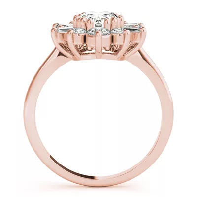 Sharpe Oval Halo Engagement Ring