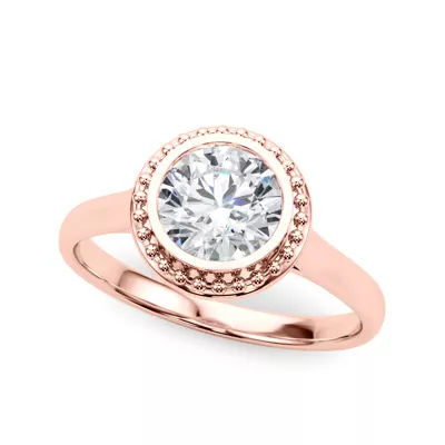 Kimmi Bezel Set Solitaire Engagement Ring
