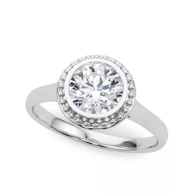 Kimmi Bezel Set Solitaire Engagement Ring