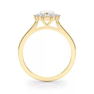 Antoinette Pear Shaped Halo Engagement Ring