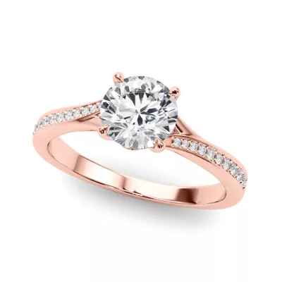 Havana Pave Bypass Engagement Ring