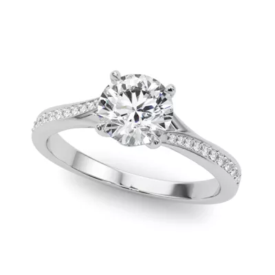 Havana Pave Bypass Engagement Ring