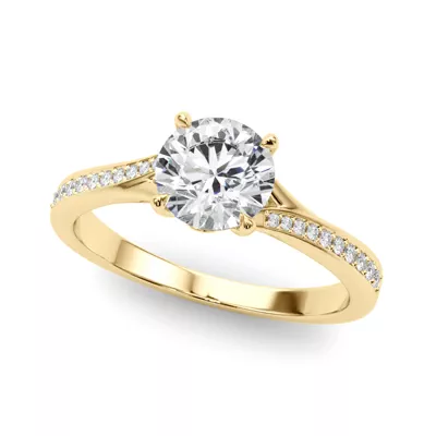 Havana Pave Bypass Engagement Ring
