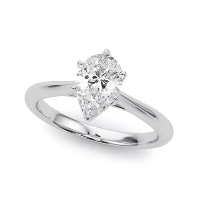 Damite Solitaire Engagement Ring