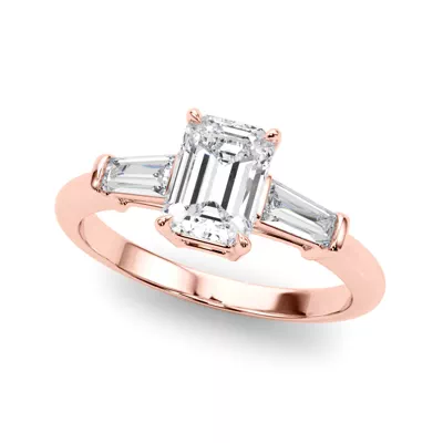 Fox Three-Stone Engagement Ring