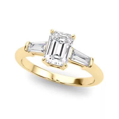 Fox Three-Stone Engagement Ring