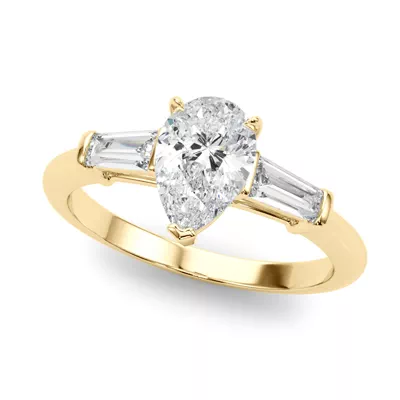 Cossette Three-Stone Engagement Ring