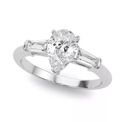Cossette Three-Stone Engagement Ring