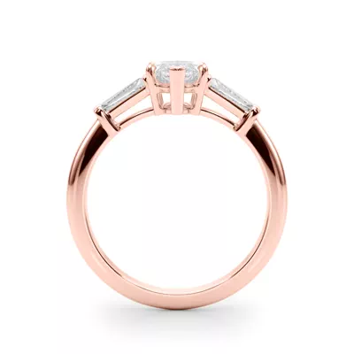 Fortuna Three-Stone Engagement Ring