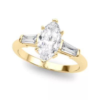 Fortuna Three-Stone Engagement Ring