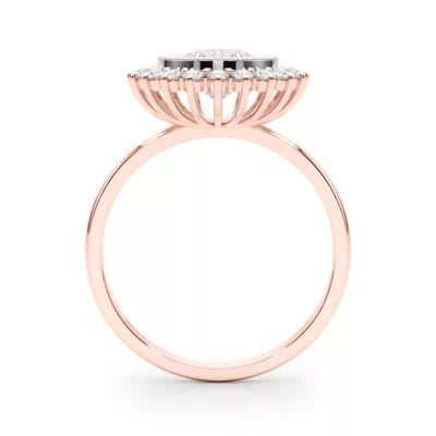 Fayette Vintage Inspired Halo Engagement Ring
