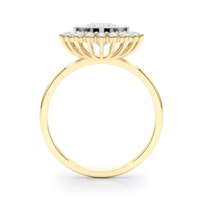 Fayette Vintage Inspired Halo Engagement Ring
