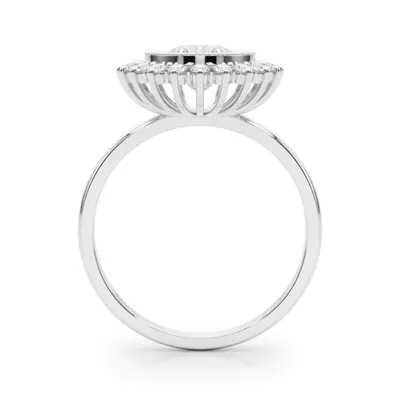 Fayette Vintage Inspired Halo Engagement Ring