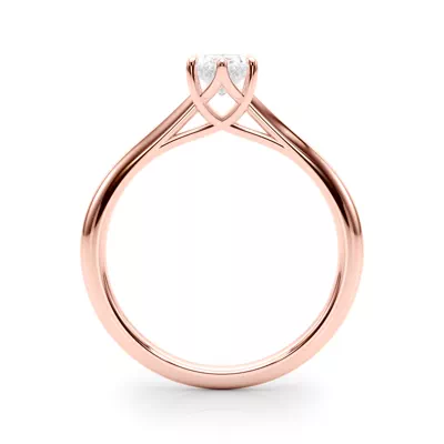 Lakely Oval Diamond Solitaire Engagement Ring