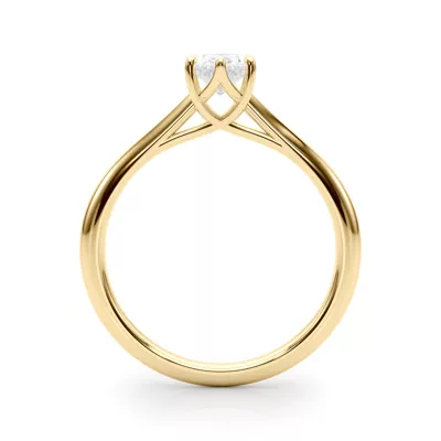 Lakely Oval Diamond Solitaire Engagement Ring