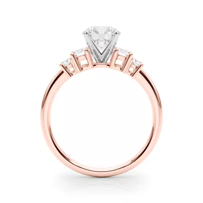 Pearlessa Modern Baguette Diamond Engagement Ring