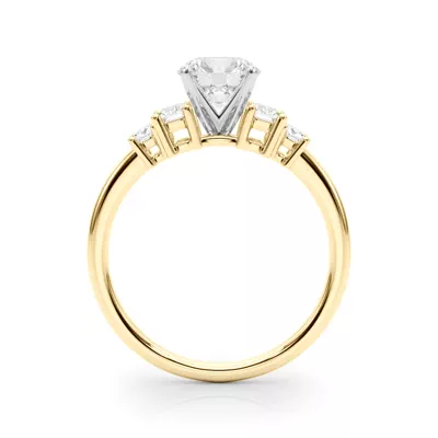 Pearlessa Modern Baguette Diamond Engagement Ring