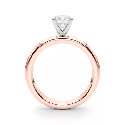 Aquarion Modern Channel Set Diamond Engagement Ring