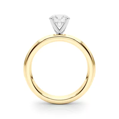 Aquarion Modern Channel Set Diamond Engagement Ring