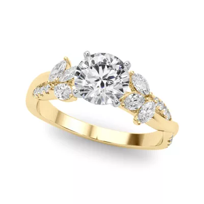 Christallas Floral Inspired Engagement Ring