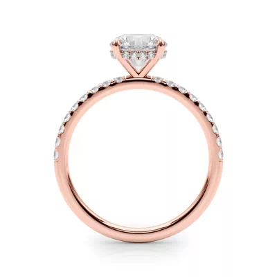 Genevieve Hidden Halo Diamond Engagement Ring