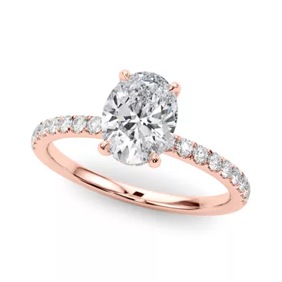 Genevieve Hidden Halo Diamond Engagement Ring