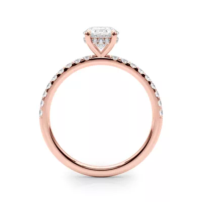 Genevieve Hidden Halo Diamond Engagement Ring