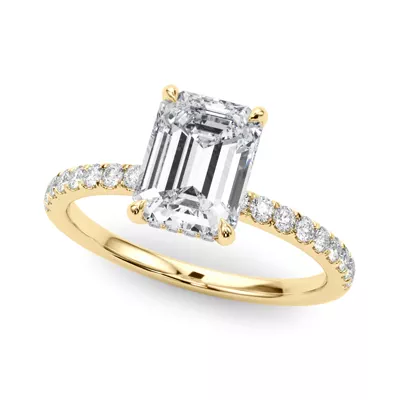 Genevieve Hidden Halo Diamond Engagement Ring