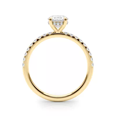 Genevieve Hidden Halo Diamond Engagement Ring