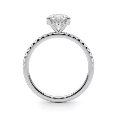 Genevieve Hidden Halo Diamond Engagement Ring