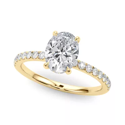 Genevieve Hidden Halo Diamond Engagement Ring