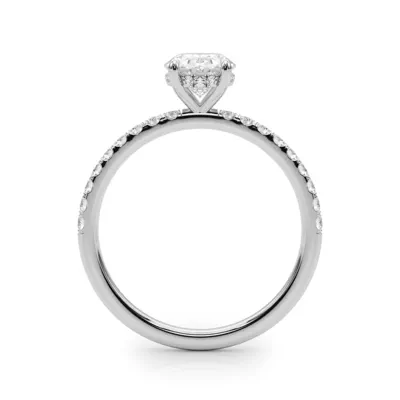 Genevieve Hidden Halo Diamond Engagement Ring