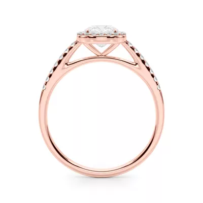 Avery Traditional Halo Engagement Ring