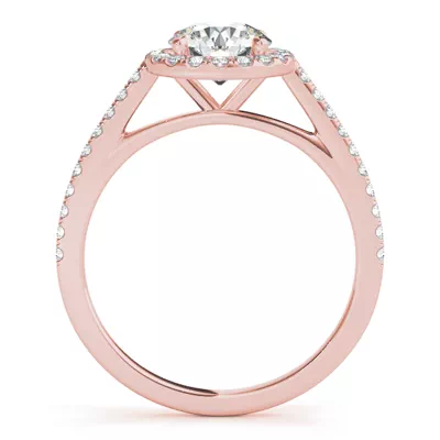 Avery Traditional Halo Engagement Ring