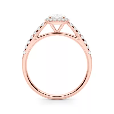 Avery Traditional Halo Engagement Ring