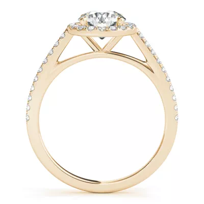 Avery Traditional Halo Engagement Ring